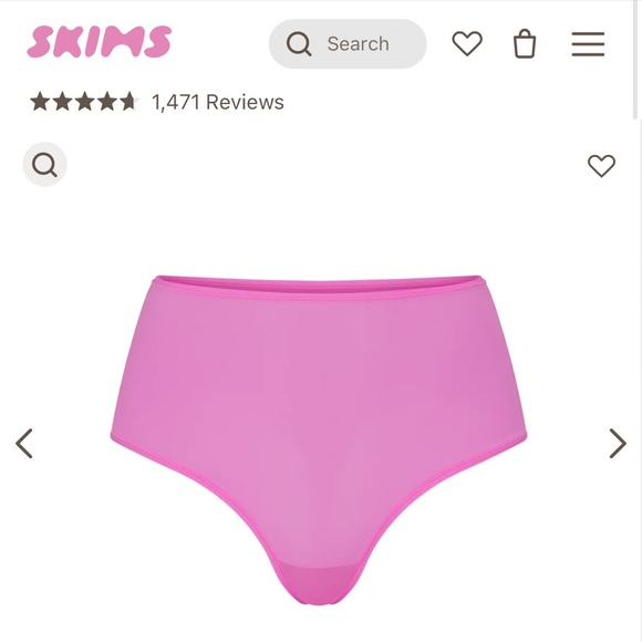 SKIMS High Waisted Thong Bundle of 3 in Pink, Slate, Blue (S) - Picture 6 of 7